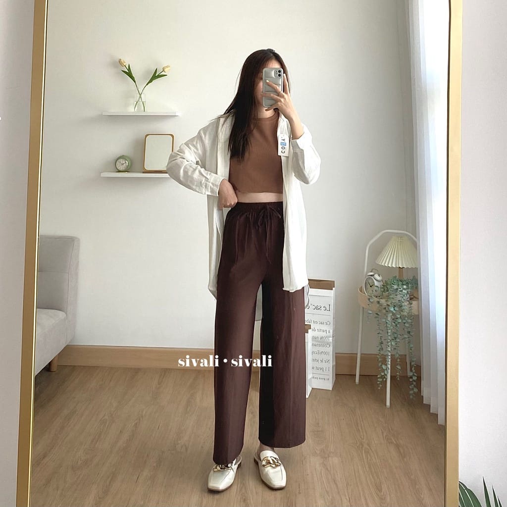 BEFAST - ZEC OOTD Celana Panjang MAYRA / Jessy Pant RAYON DIAMOND / Celana Panjang Kulot Wanita / Keluaran Terbaru / Kulot Kekinian Remaja ABG / Trendy / Fashion Wanita Kerja Casual / Celana Kulot Polos Formal / Terlaris / Kulot Best Seller