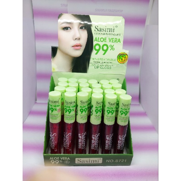 ( ecer ) LIP TINT SASIMI ALOE VERA 99% NO.S721 LIP GLOS LIP ORIGINAL