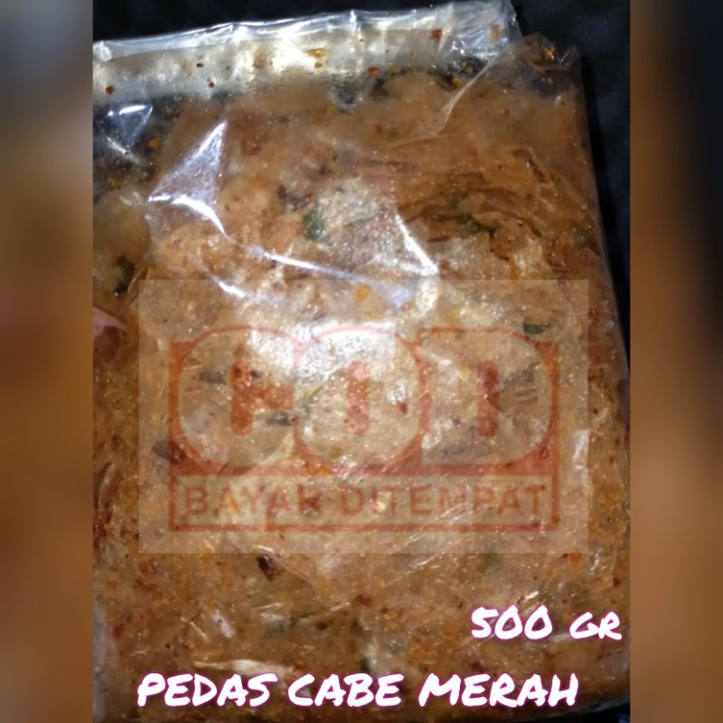 

keripik kaca setengah kilo rasa pedas cabe merah / keripca