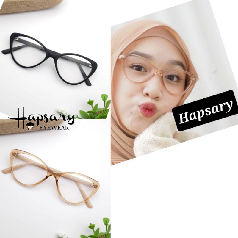 FRAME KACAMATA WANITA CAT EYE TERBARU 1052 LENSA ANTI RADIASI | KACAMATA MINUS | KACA MATA PLUS | KACAMATA PHOTOCROMIC | ANTI RADIASI BLUERAY | KACA MATA ANTI UV