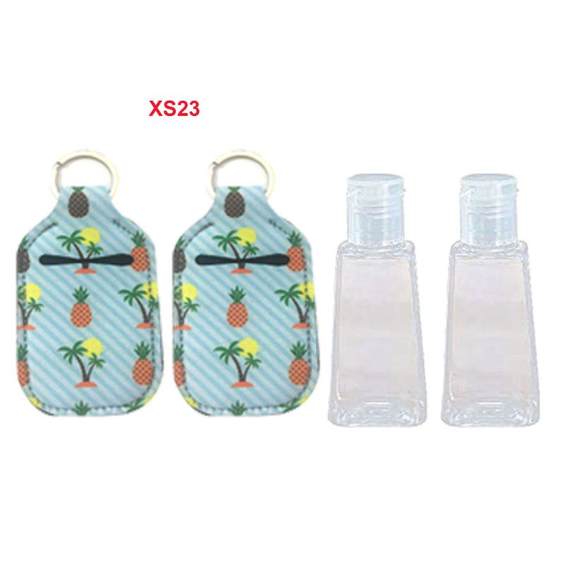 Zzz 30ml Botol Hand Sanitizer Kunci Gesper Kulit Cover Kepala Reusable Bottle Hand Washing Storage Cover