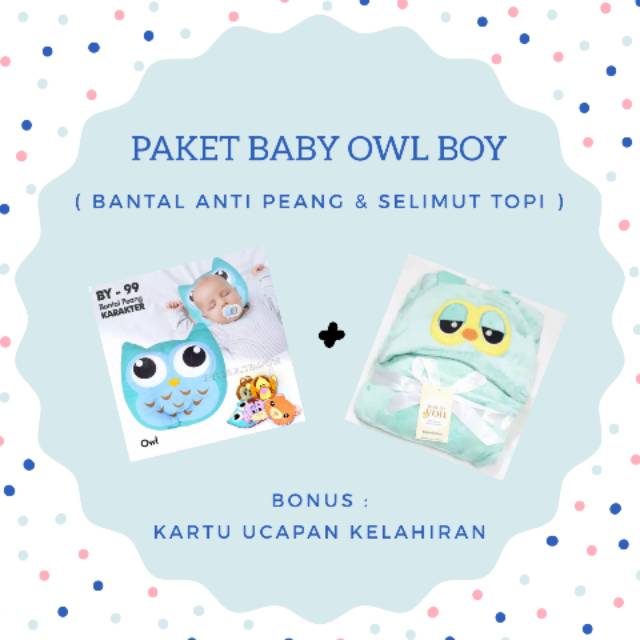 Gift Set Baby Owl Boy