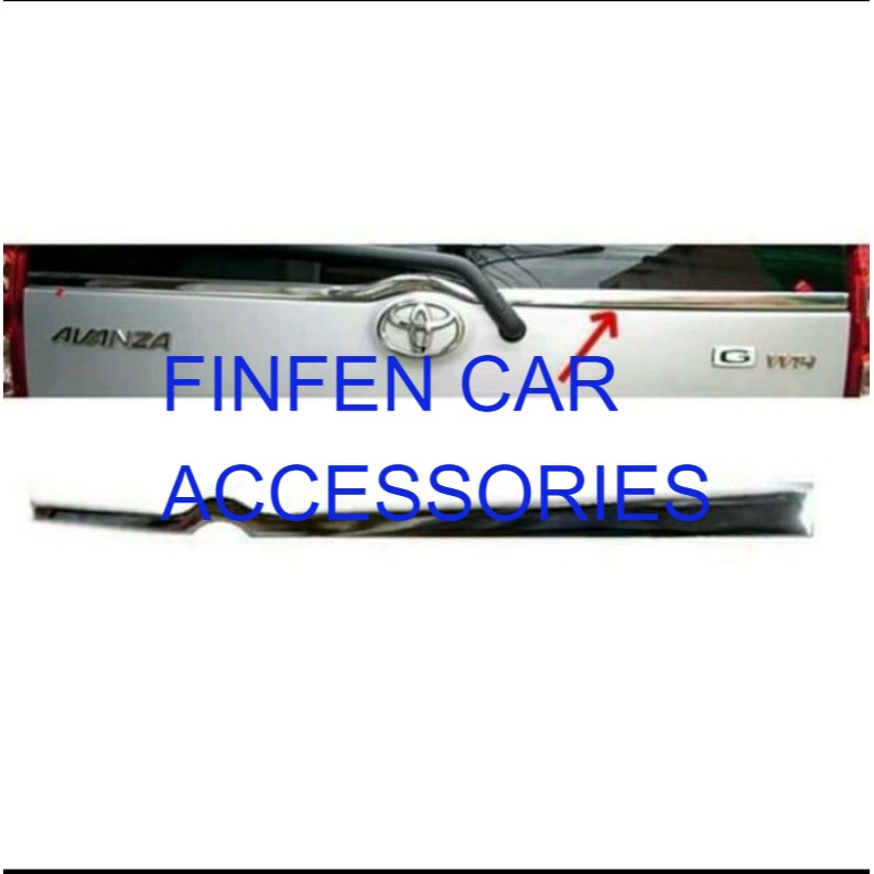 Lis kaca belakang Avanza Xenia lama new chrome FCA