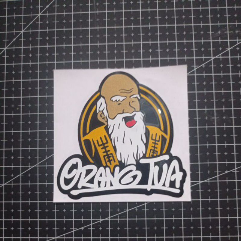 sticker orang tua cutting