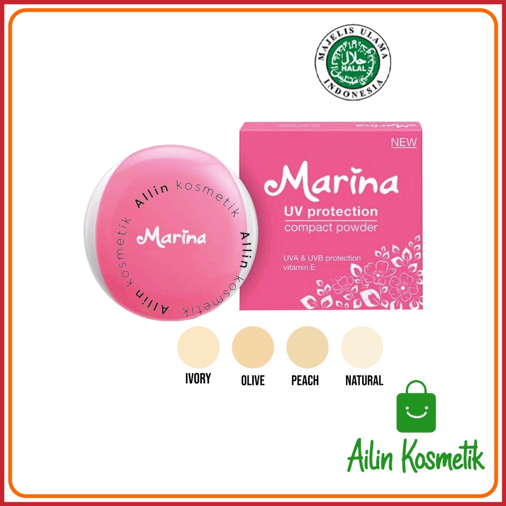 Marina Compact Powder UV Protection 12gr by AILIN