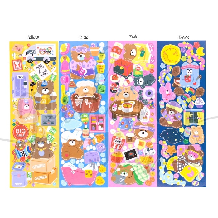 

GCC Stiker Panjang Fluffy Bear Stiker Motif Beruang DIY Scrapbook 303030