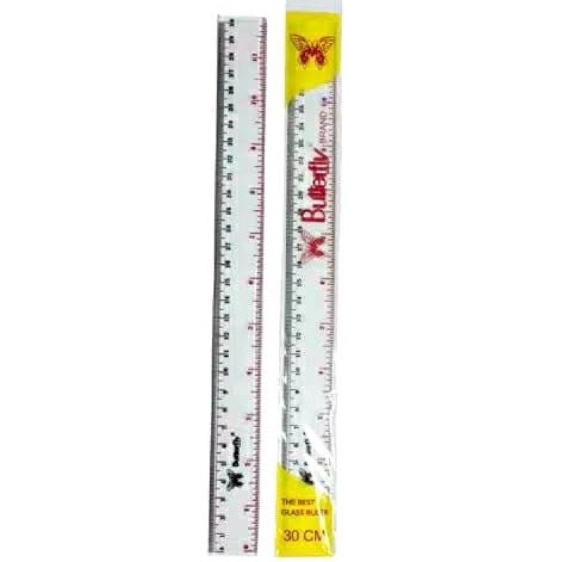 

Butterfly Transparent Ruler 30cm / Penggaris Bening