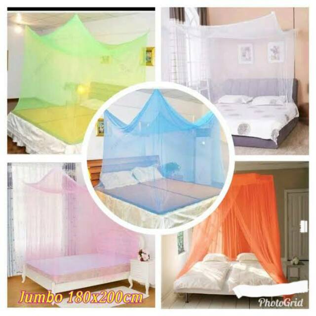 Kelambu jaring Kelambu murah Kelambu cod kelambu cantik Kelambu polos Kelambu 180cm×200cm
