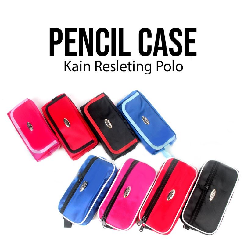 

Kotak Pensil Kain Polo Polos Tebal Berkualitas