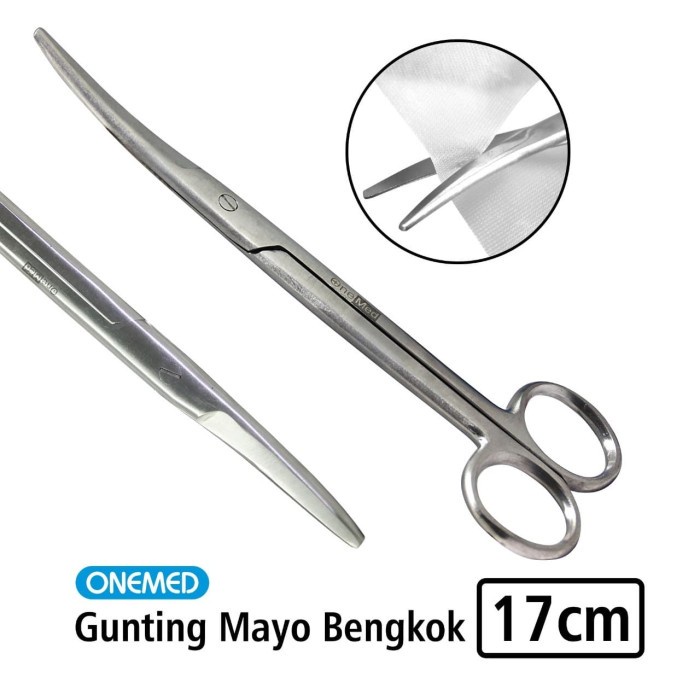 Gunting Mayo Bengkok 17cm Onemed OJ2