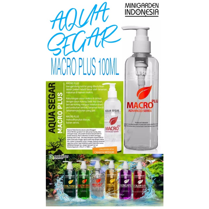 AQUA SEGAR MACRO PLUS PUPUK CAIR AQUASEGAR AQUASCAPE 100 ML