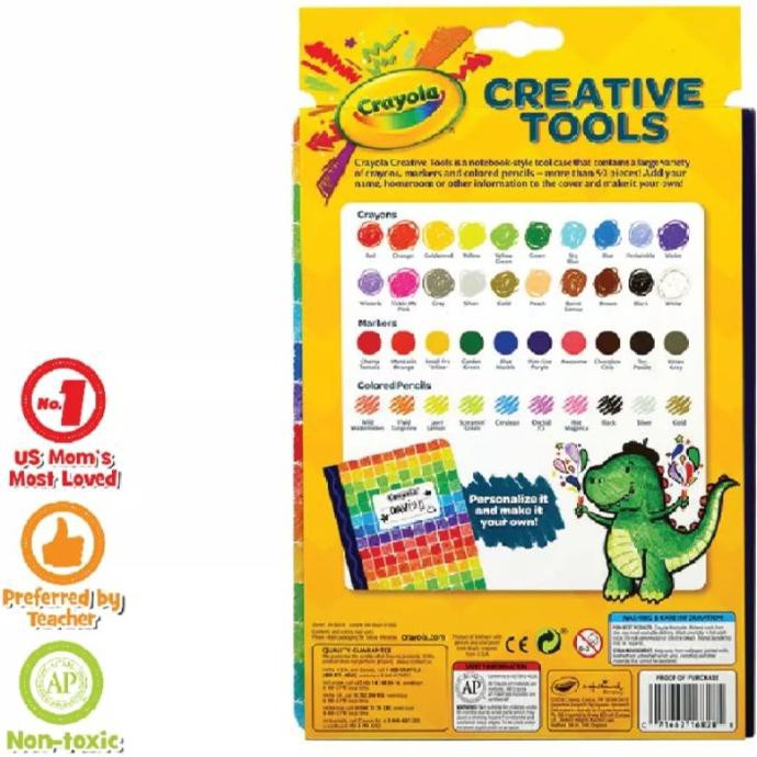 

COD CRAYOLA CREATIVITY TOOL BOOK-CREATIVE TOOLS BOOK STYLE ART KIT PERALATAN MELUKIS ART SET