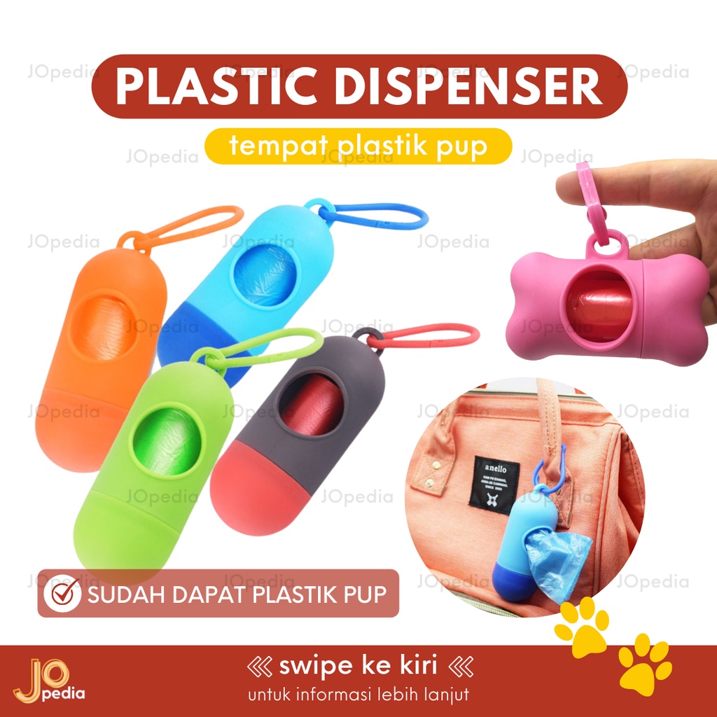 DISPENSER PLASTIK POOP Tempat Plastik Pup Poop Bag Kucing Anjing Hewan