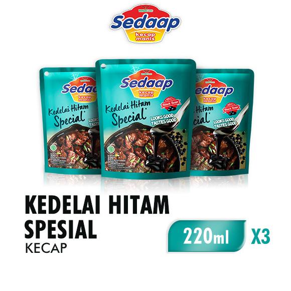 

Sedaap Kecap Manis Kedelai Hitam Spesial 220 ml x 3 Pcs
