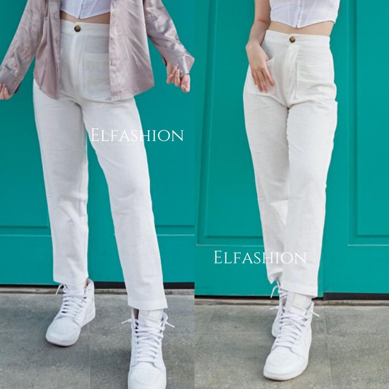 Celana Wanita Pants Kantong | Celana Pants Wanita Terbaru