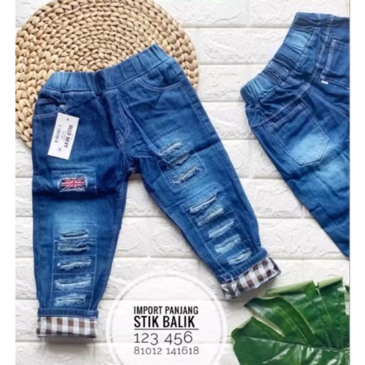 Celana anak laki laki model stikbalik soft jeans anak anak bawahan anak laki laki termurah terlaris