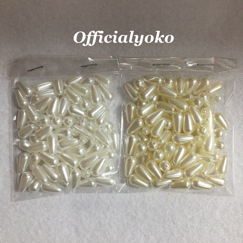 Manik Mutiara Pearl Tetes 6x10mm (15gram)