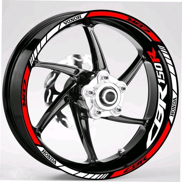 STIKER VELG CBR150R VELG OREN & BLACK