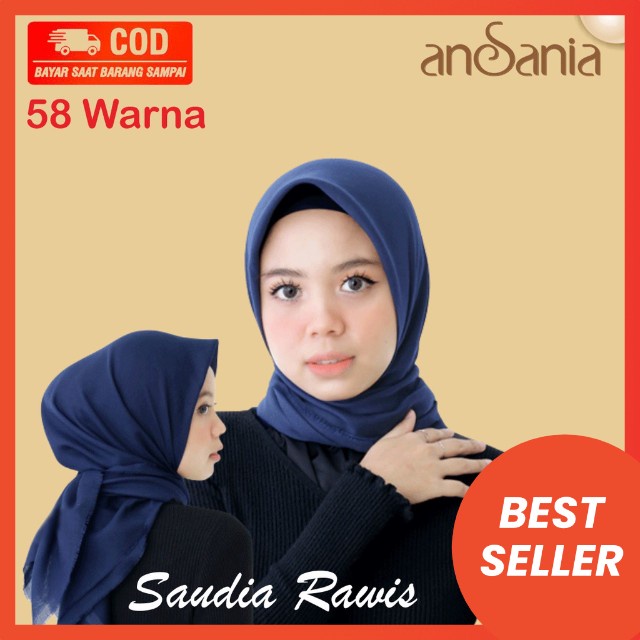 Kerudung Segi Empat Jilbab Segi Empat Hijab Segi Empat Polos Segi Empat Voal Saudia Rawis Ansania Part B-1