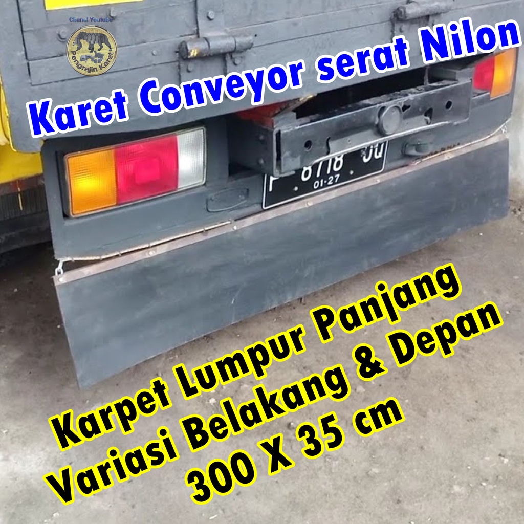 karpet Lumpur Panjang _Variasi untuk Belakang / Depan |  karpet karet penahan lumpur variasi truck H