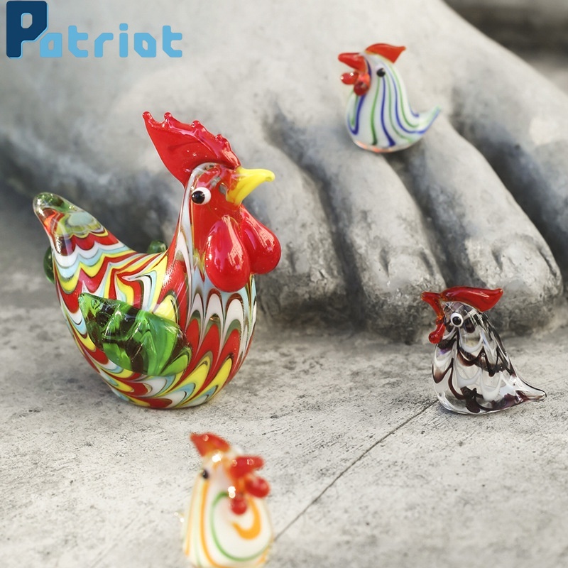 (Color Glaze Chick Ayam Jantan Bonsai Warna-Warni Untuk Dekorasi Ruang Tamu