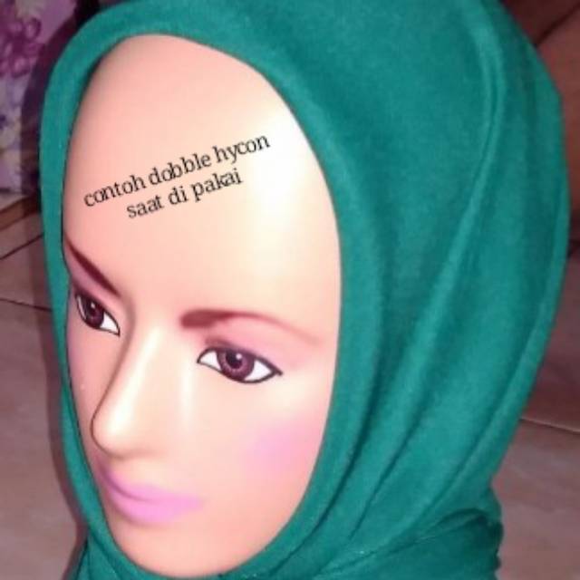Hijab bella square bahan Double Hycon