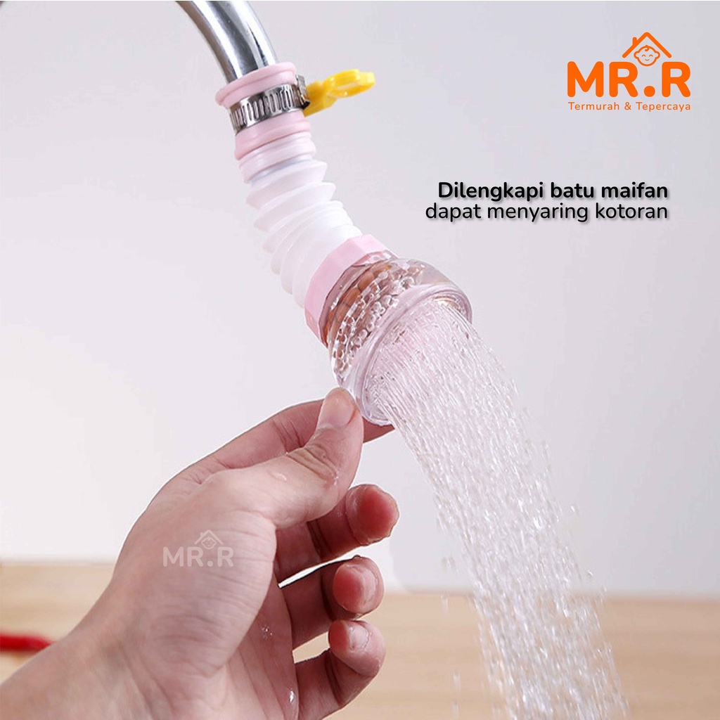 Sambungan Kran Air Fleksibel Filter Air Keran Saringan Kran Wastafel Kamar Mandi Kran Cuci Piring