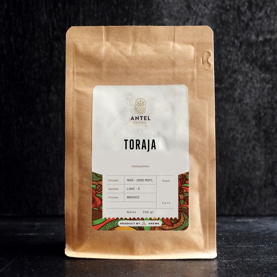 

TORAJA - 200 Gr BIJI KOPI ARABIKA - ANTEL PREMIUM COFFEE