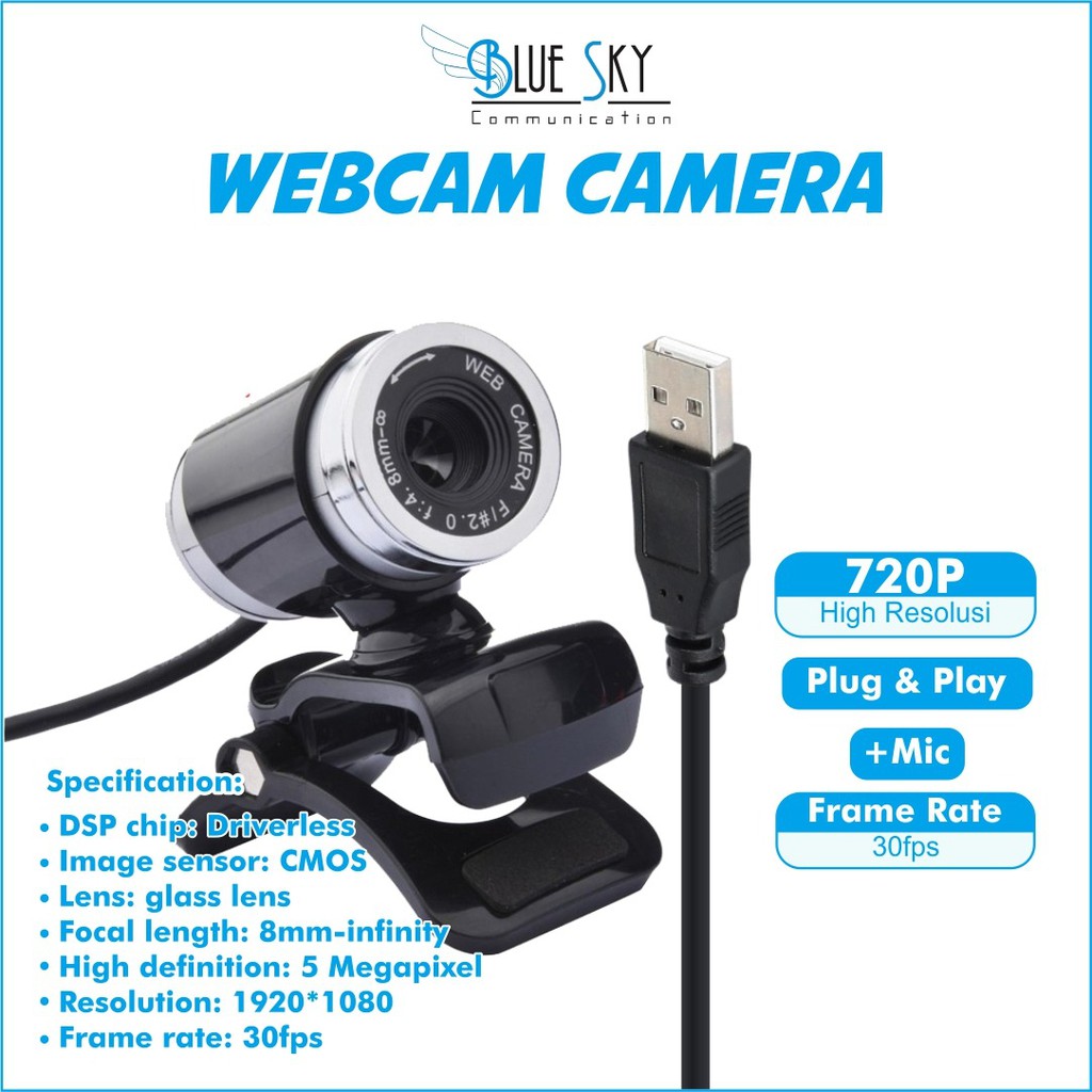 WEBCAM CAMERA LIVE VIDEO 720P F9 PLUS MIC