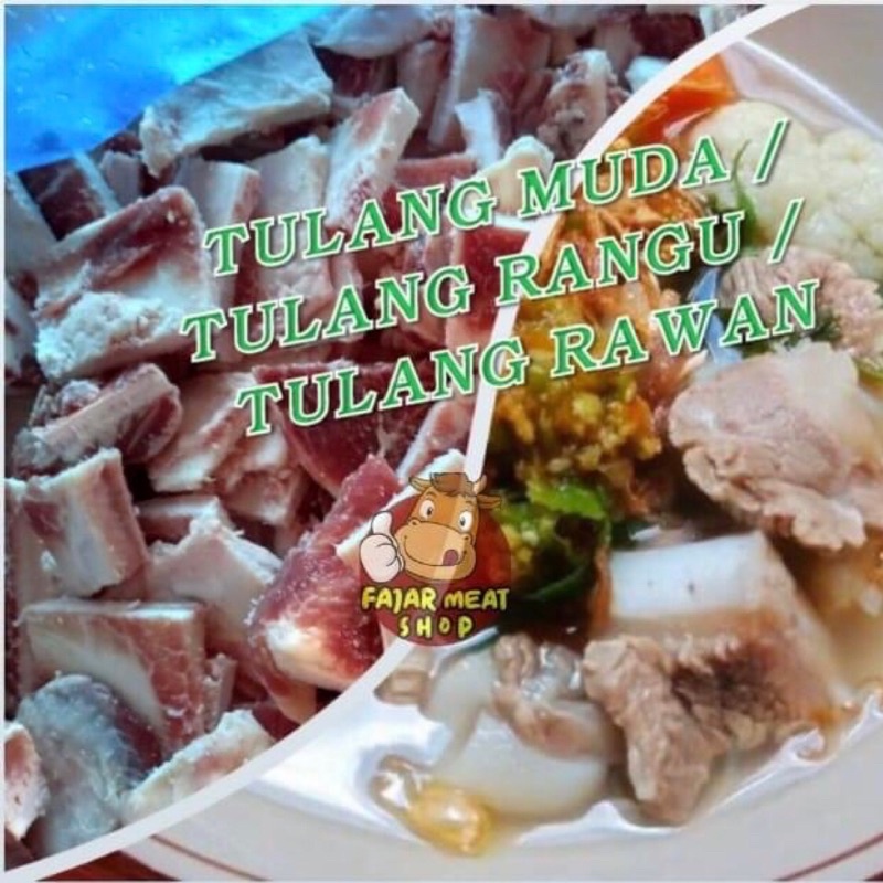

1 Kg Tulang Rangu/ Tulang Muda / Tulang Rawan