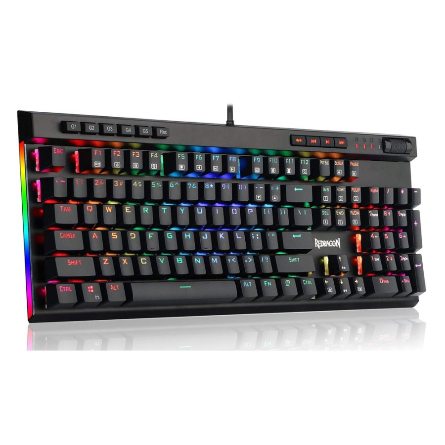 Redragon Keyboard Gaming Mechanical Fullsize Macro RGB Vata K580RGB