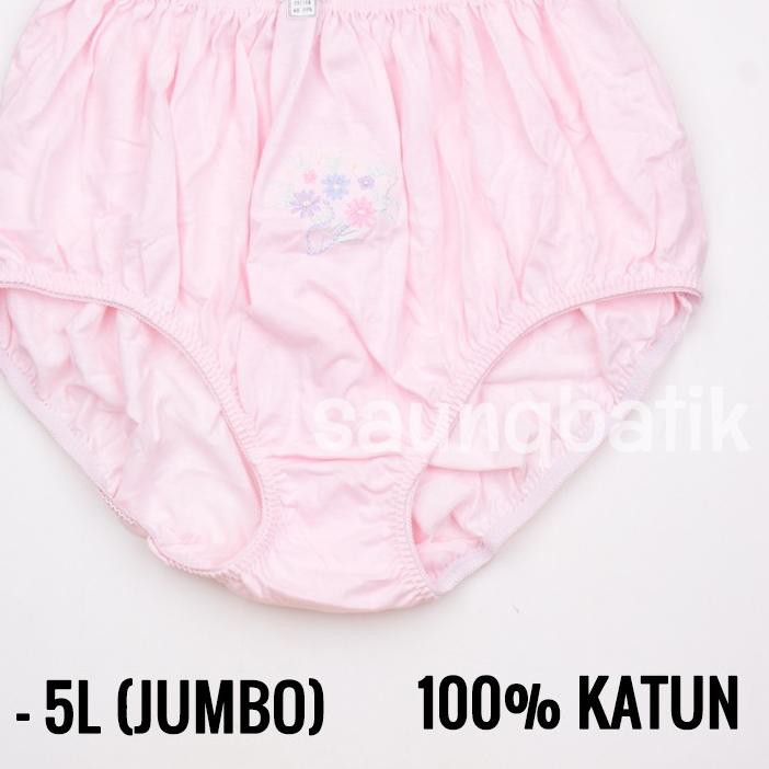 KODE 39 Super JUMBO  M 5L 100 Katun  Celana  Dalam Wanita  