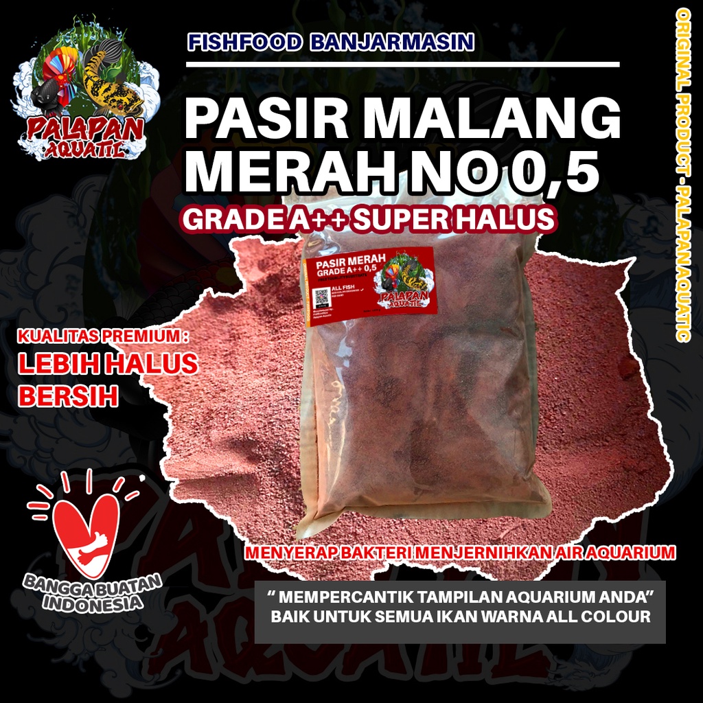 Pasir Malang Merah 0,5 Super Halus Grade A+++