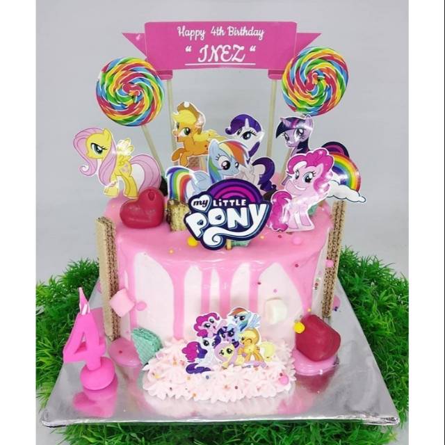 Kue Ulang Tahun Unicorn Kuda Poni Pink