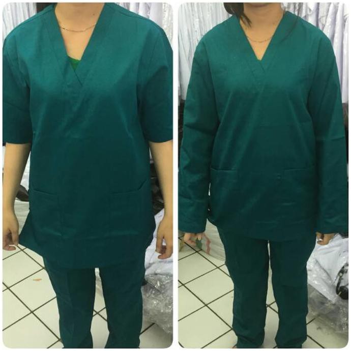 Paling murah!! baju jaga / ok /  dokter  LENGAN PANJANG merk dua ( 2 )saudara