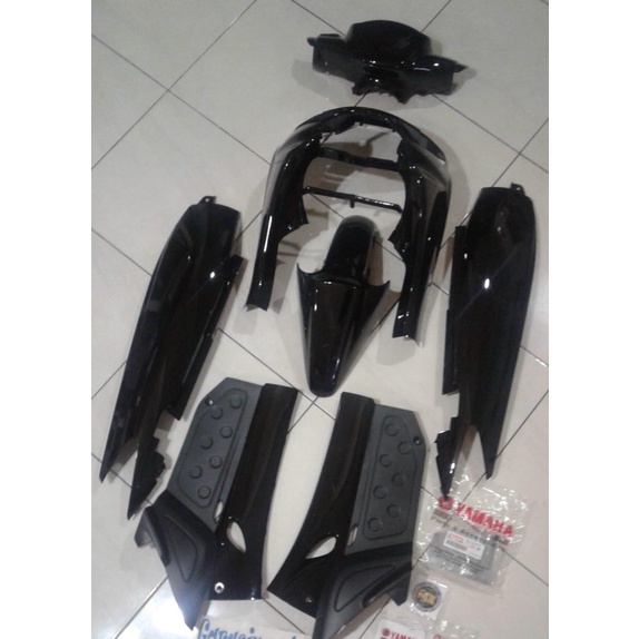 body nouvo lele full alus hitam original Yamaha