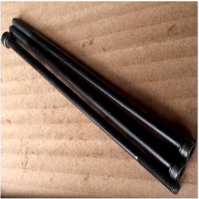 BAUT L M5X100 BAJA PANJANG 10 CM 10CM BAUD L BAJA M5 X 100 KUNCI L4 L 4 KUNCI PAS 8 HALF DRAT WARNA 