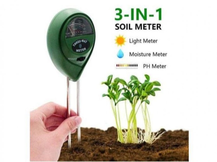 Digital Soil Analyzer Tester Meter Alat Ukur pH Tanah 3 in 1