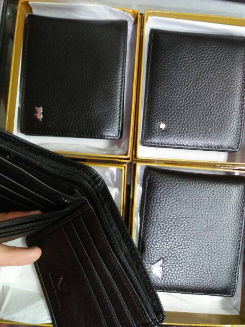 Dompet pria kulit lipat pendek import