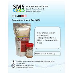 Artemia Polar Red 10gram 20gram 30gram 40gram 50gram Pakan Burayak Cupang Guppy Koi Koki Louhan