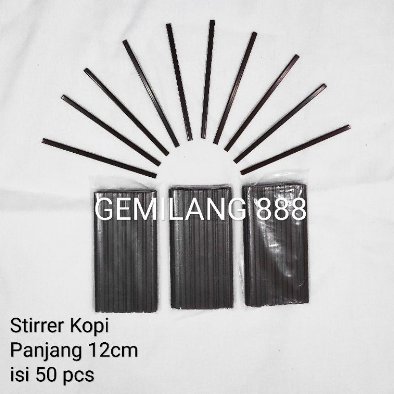 Stirer pengaduk Kopi, Stirrer Kopi, Sedotan Kopi 12cm