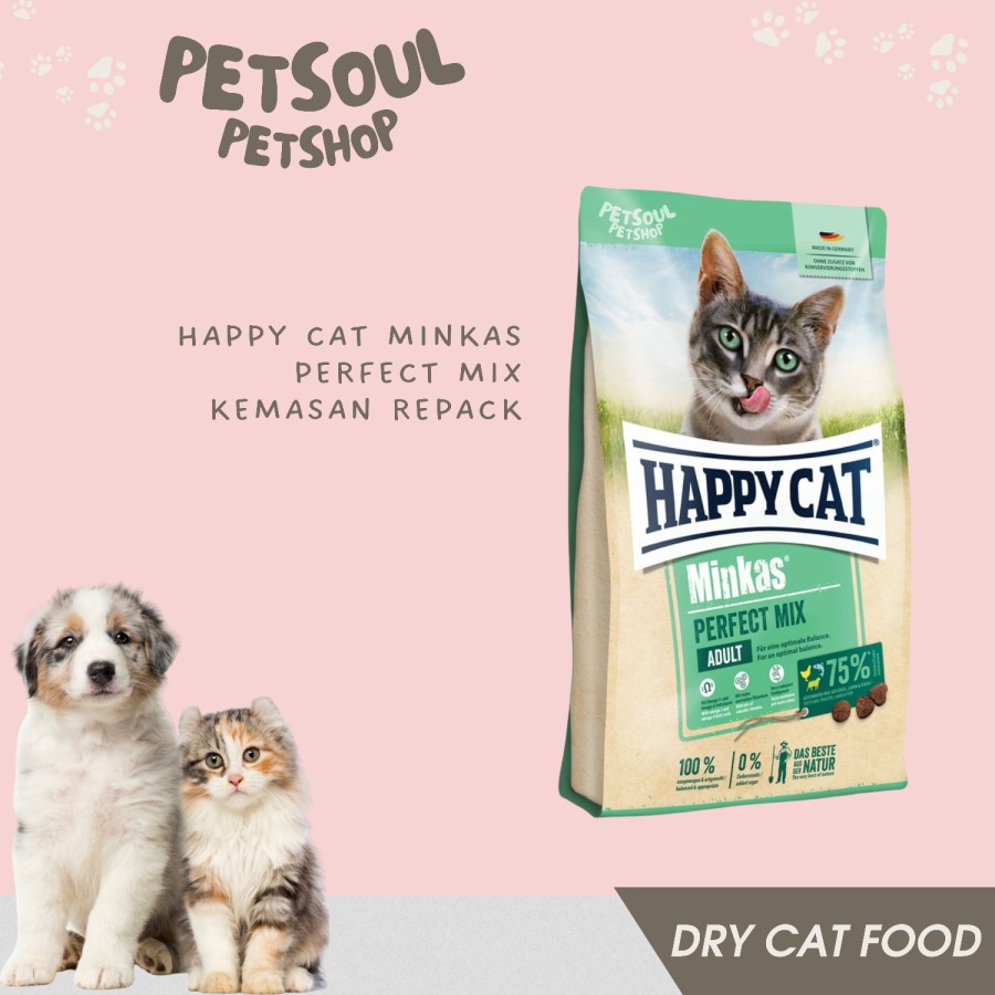Happy Cat Minkas Perfect Mix 1kg Minkas Mix Makanan Kucing