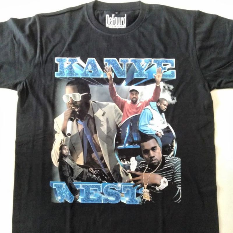 Kanye West Rap Tee/Kaos Rap Hip-Hop Kanye West Unisex Oversize