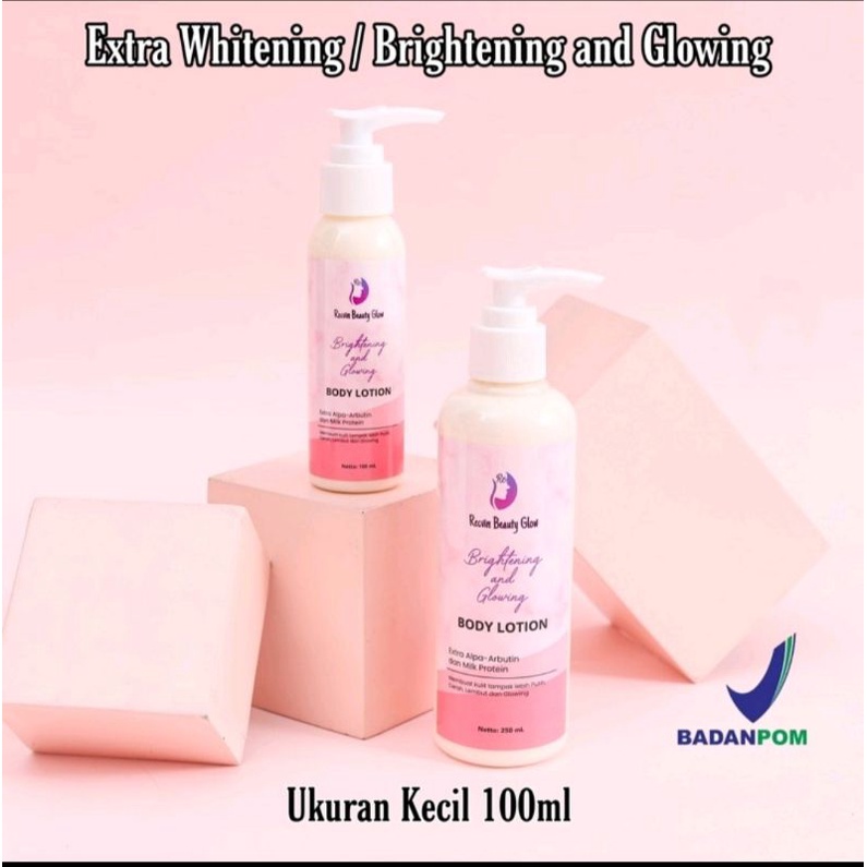 HB RC EXTRA WHITENING 100ML / HB RECVIN BEAUTY GLOW / PEMUTIH BADAN / LOTION RC RECVIN