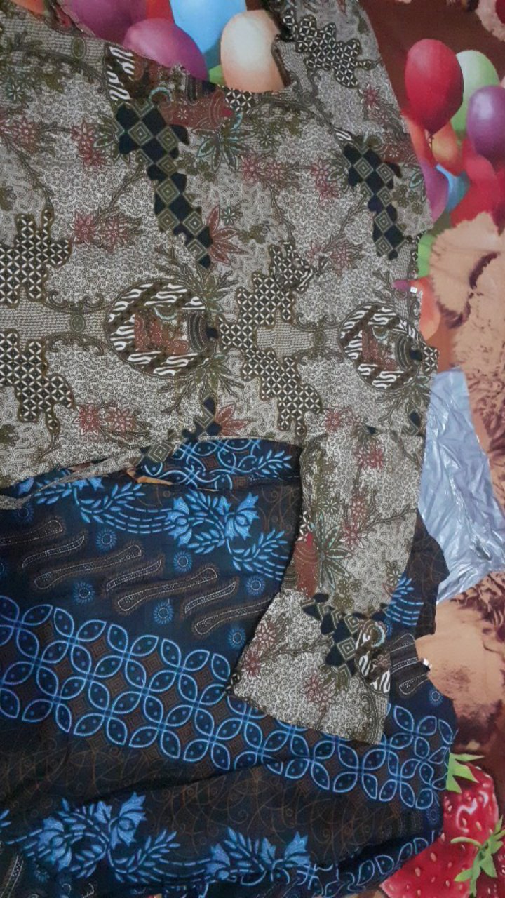 Atasan Batik Dolby Dolbi Dobby Doby Tenun Sutra Tulis Halus Katun Atbm Baron ,sarombit Atasan