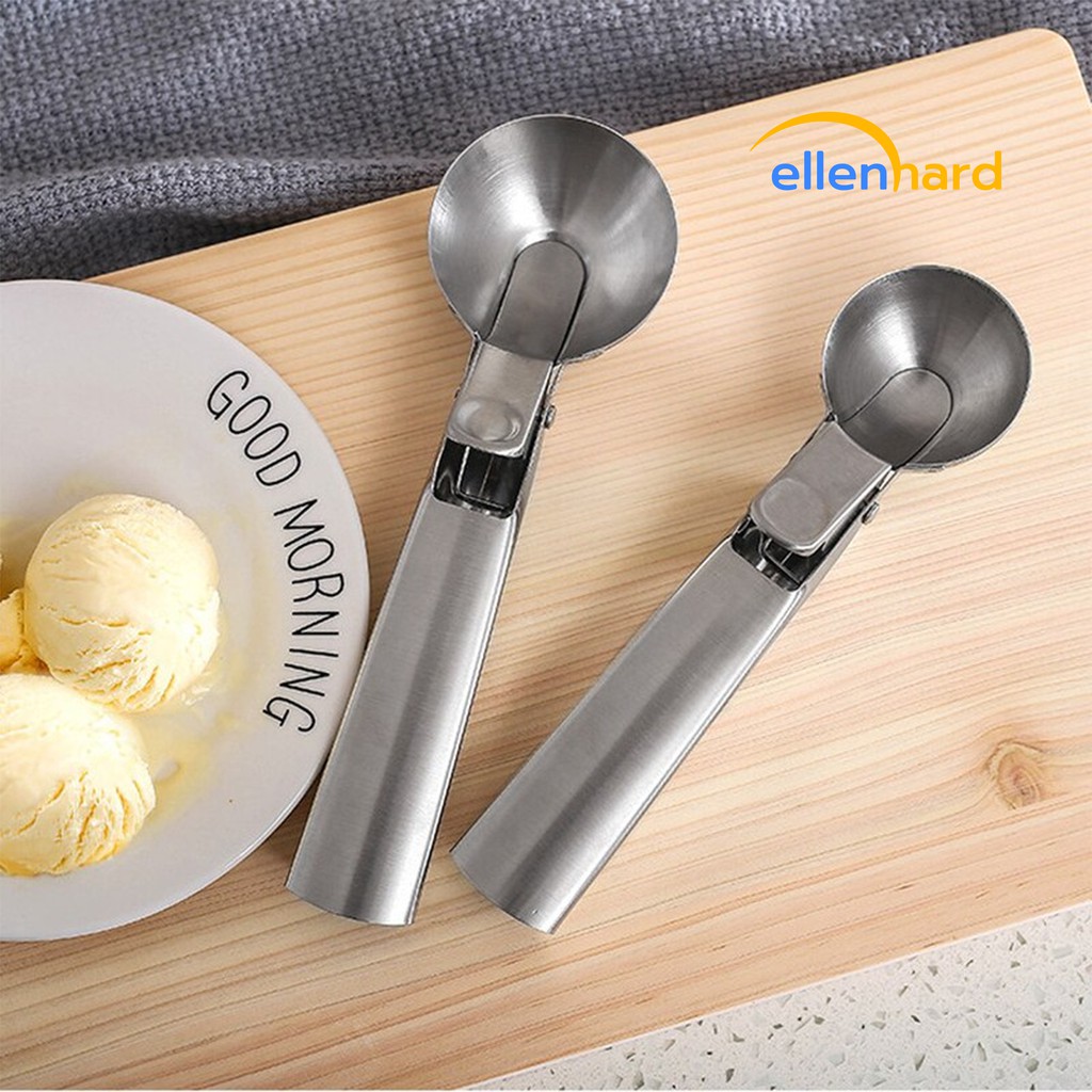 Sendok Es Krim Scoop Ice Cream Spoon Scop Takar Gula Kopi Stainless Steel