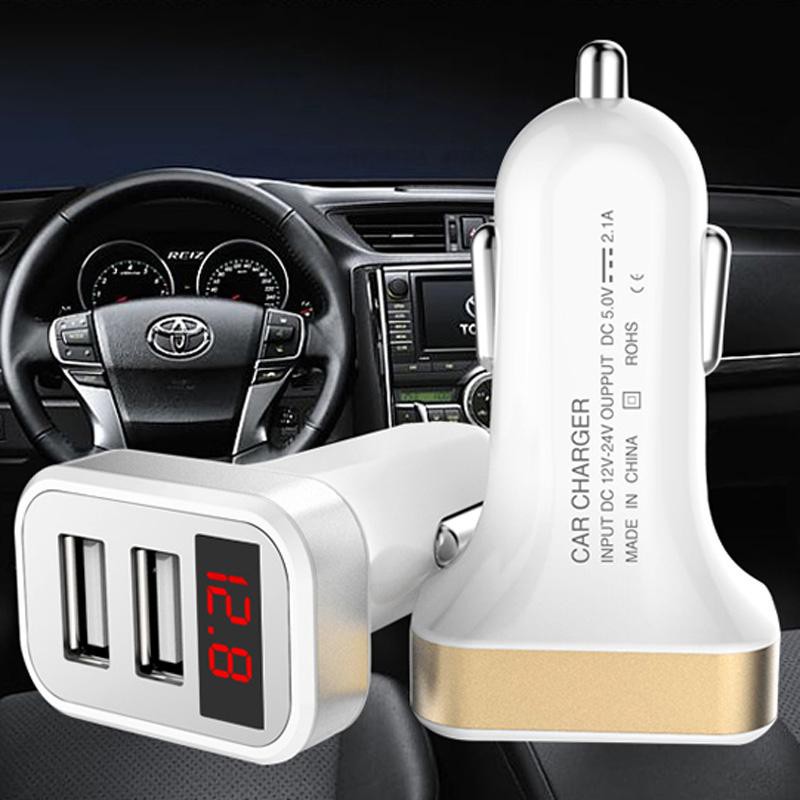 Charger Mobil Car Charger LED Fast Charging Ampere