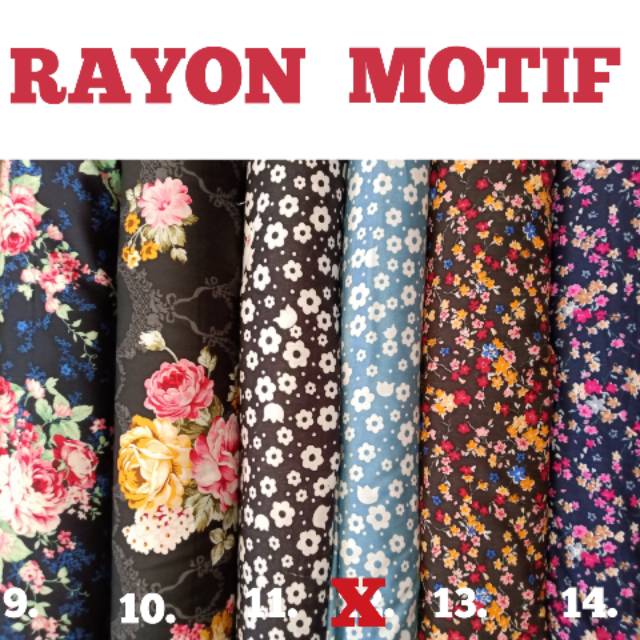 KAIN RAYON VISCOSE / SANTUNG MOTIF Harga Per 1/2 Meter