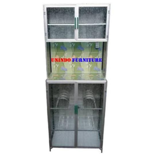 Rak Piring Lemari Dapur Aluminium Mini 2 Pintu Rookiemag21