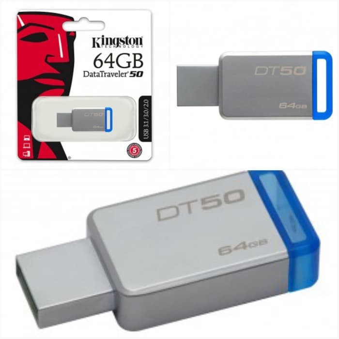 FLASHDISK KINGSTON DT50 64GB Support USB2.0 USB3.0